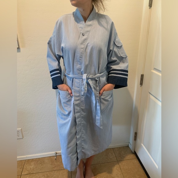 Christian Dior vintage striped robe